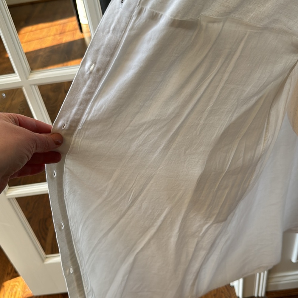 Vineyard vines White tie front linen dress Size 10 - Picture 12 of 14
